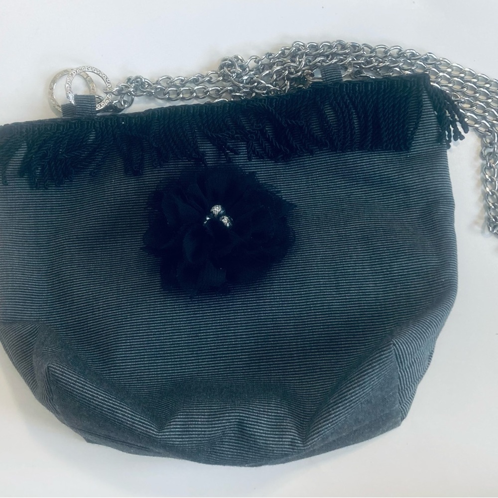 REDUCED AGAIN Black purse/fringe chain, - Picture 12 of 12